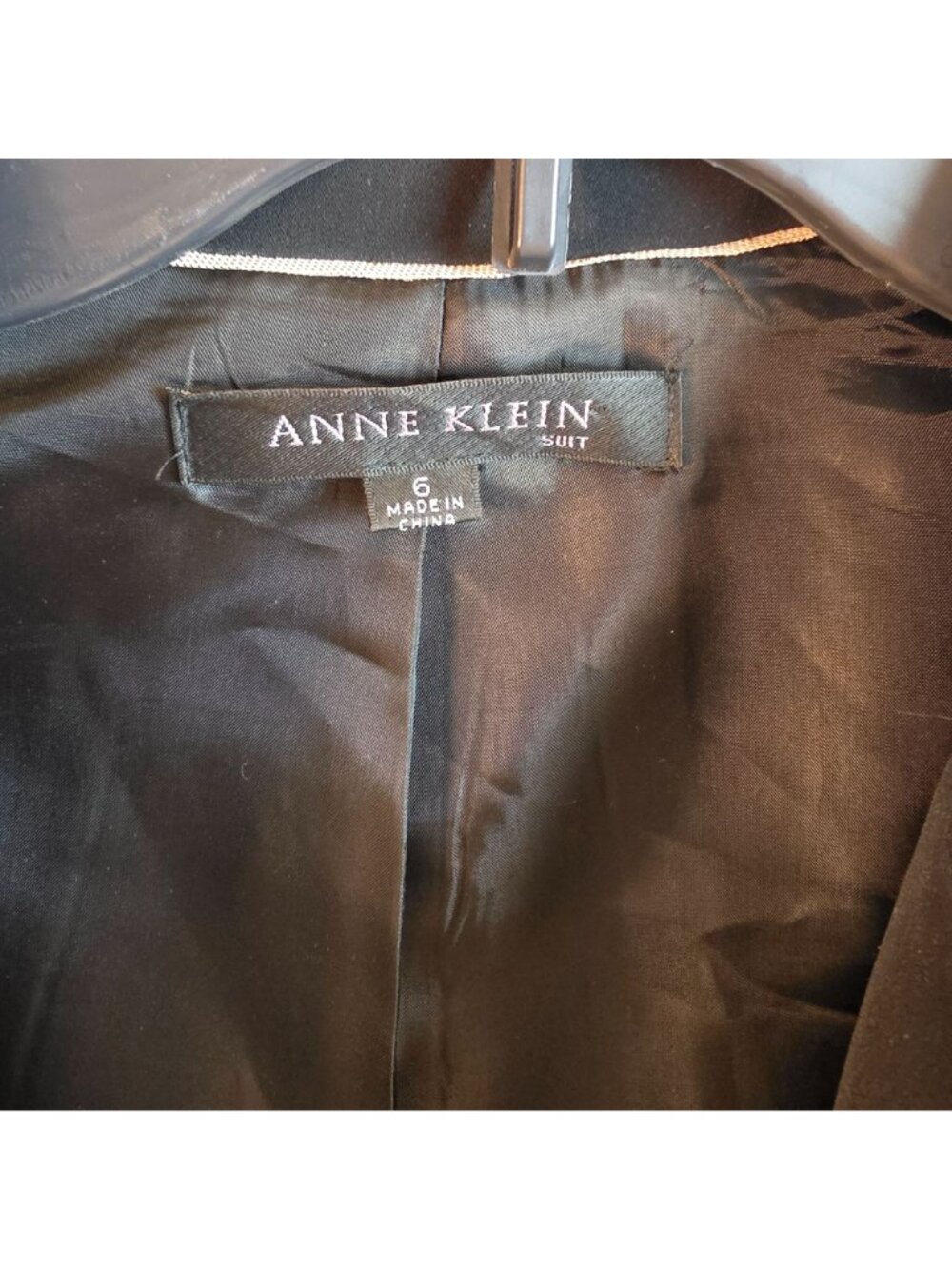 Anne Klein Black Belted Long Coat Women Size 6 Single Breasted Dress Coat - Picture 8 of 9